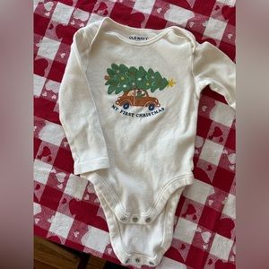 Old Navy My First Christmas bodysuit